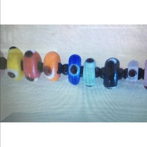 Multi colored adjustable Glass Beaded Bra Straps